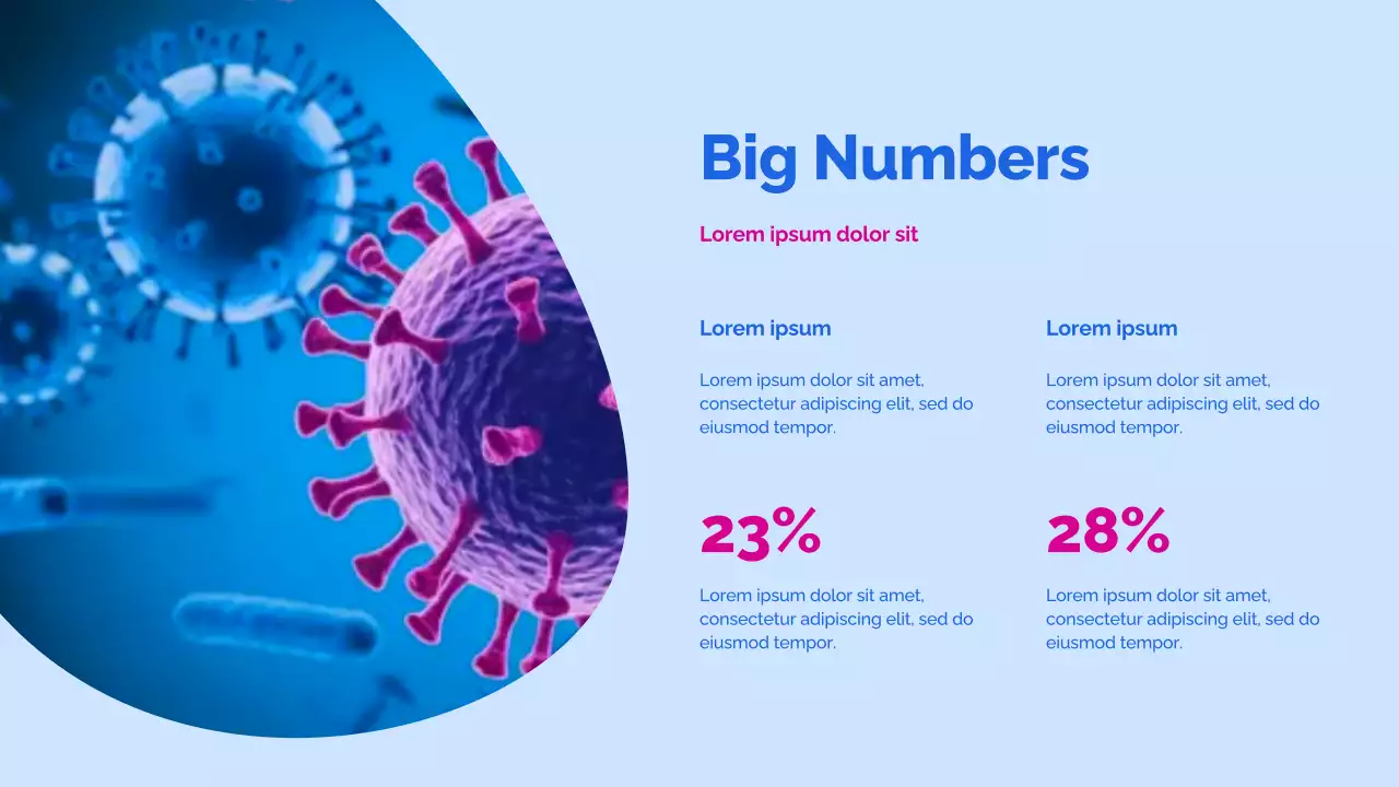 Blue Modern Health Announcement Presentation