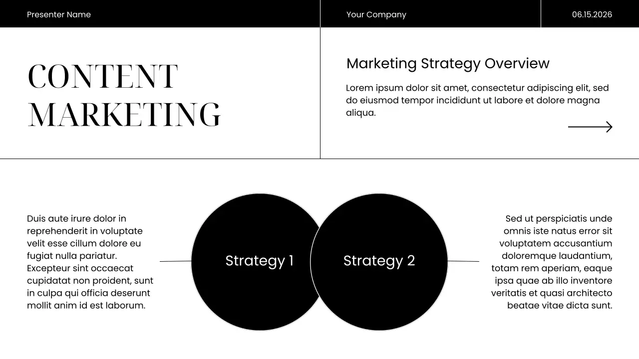 Black Modern Marketing Presentation