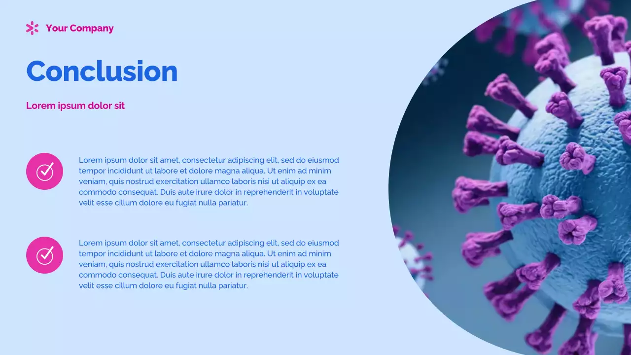 Blue Modern Health Announcement Presentation