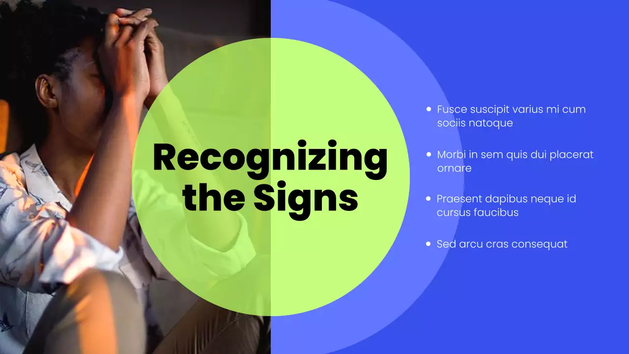 Blue Modern Stress Management Lecture Presentation