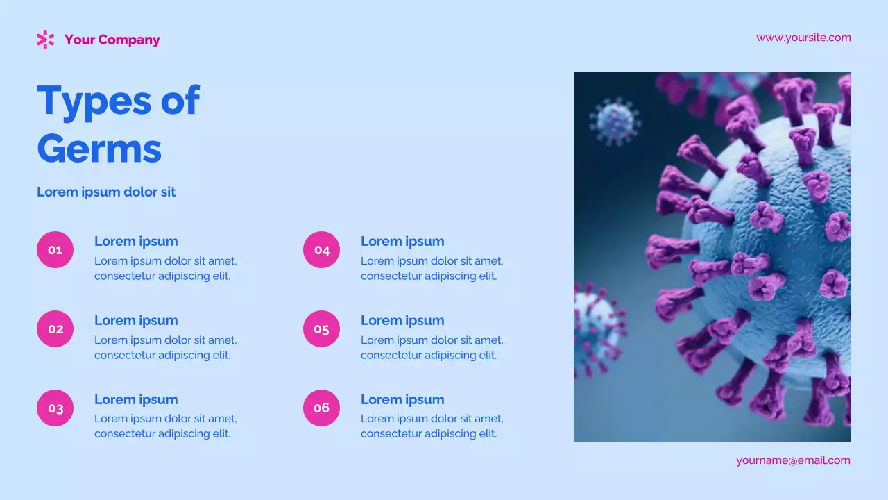 Blue Modern Health Announcement Presentation