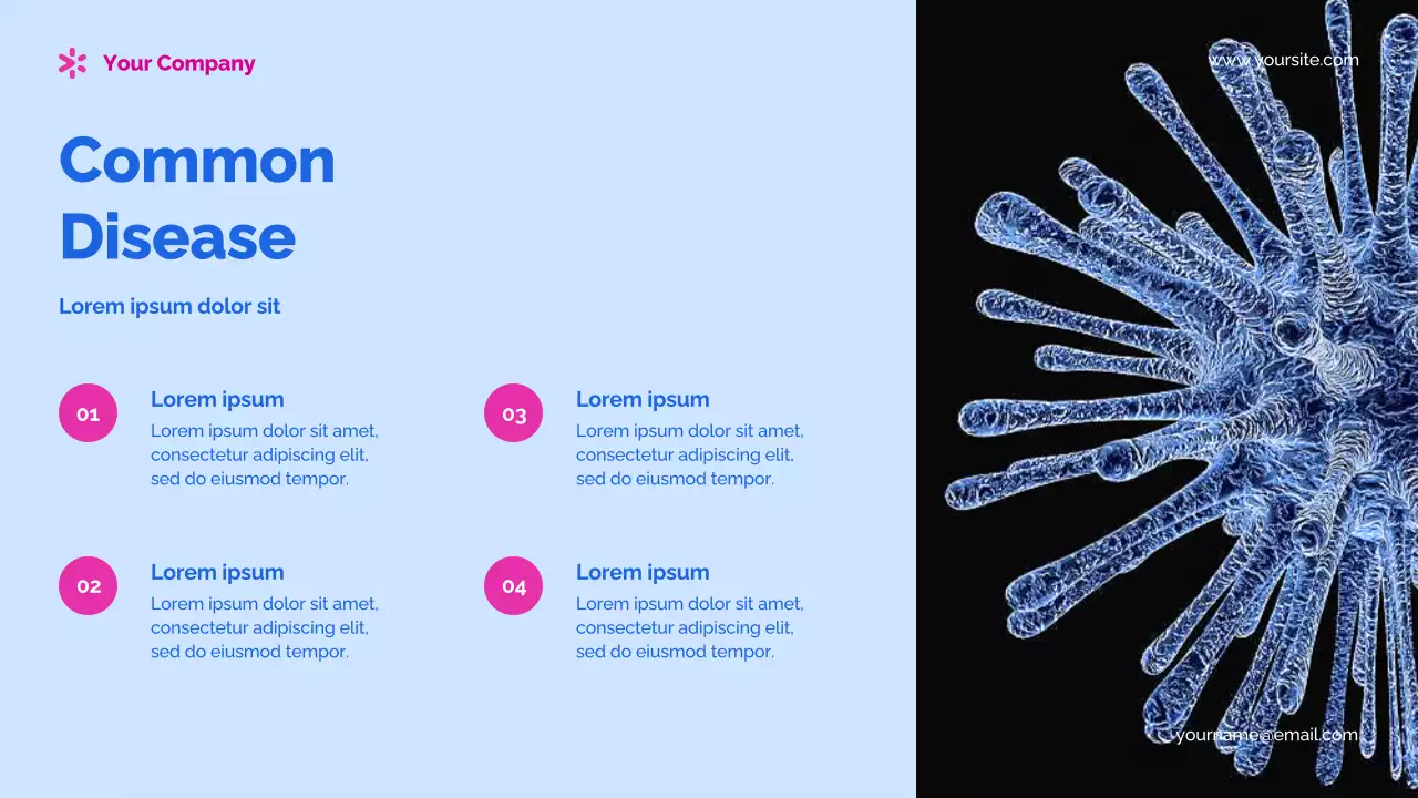 Blue Modern Health Announcement Presentation