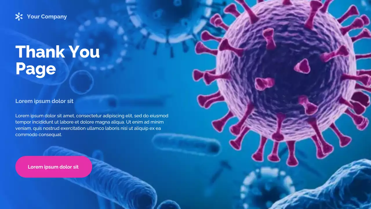 Blue Modern Health Announcement Presentation