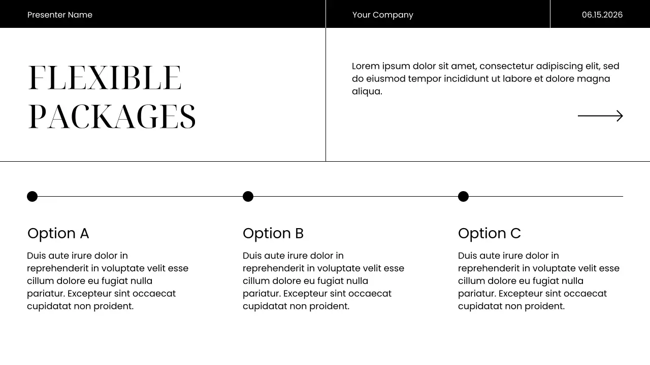 Black Modern Marketing Presentation