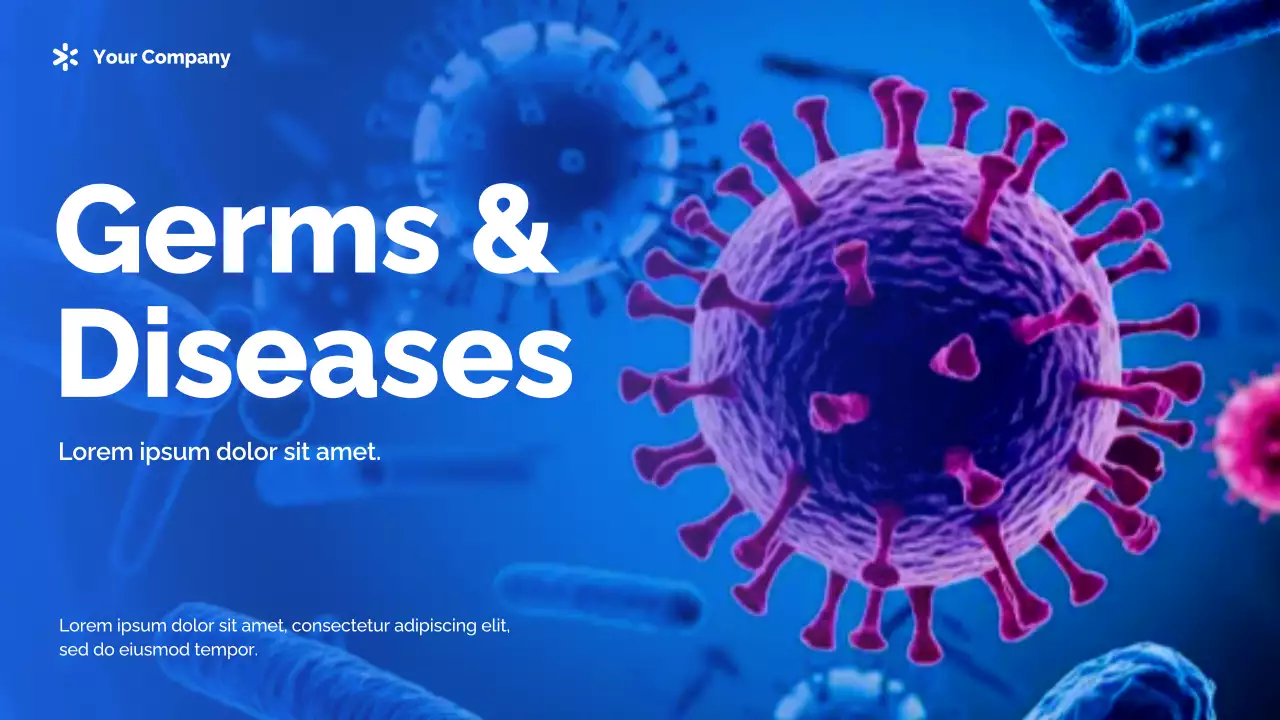 Blue Modern Health Announcement Presentation