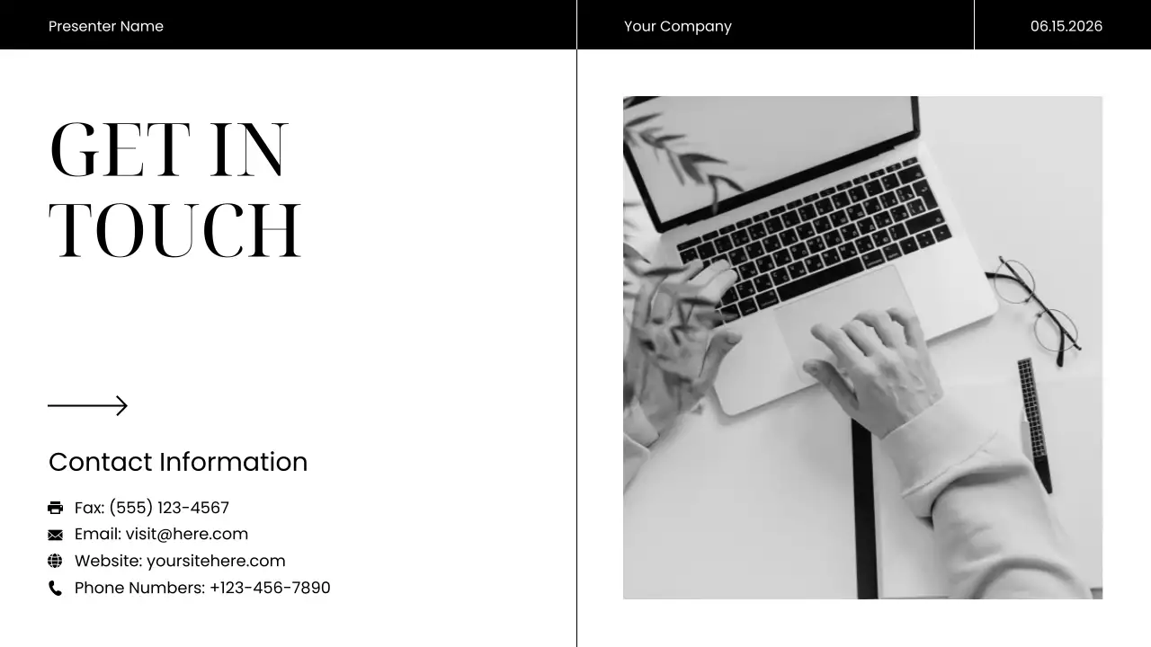 Black Modern Marketing Presentation