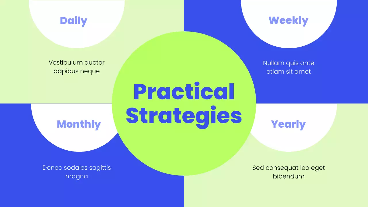 Blue Modern Stress Management Lecture Presentation