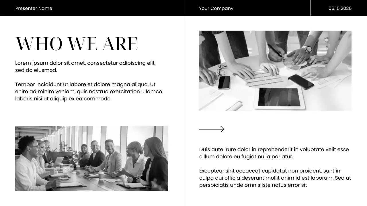 Black Modern Marketing Presentation