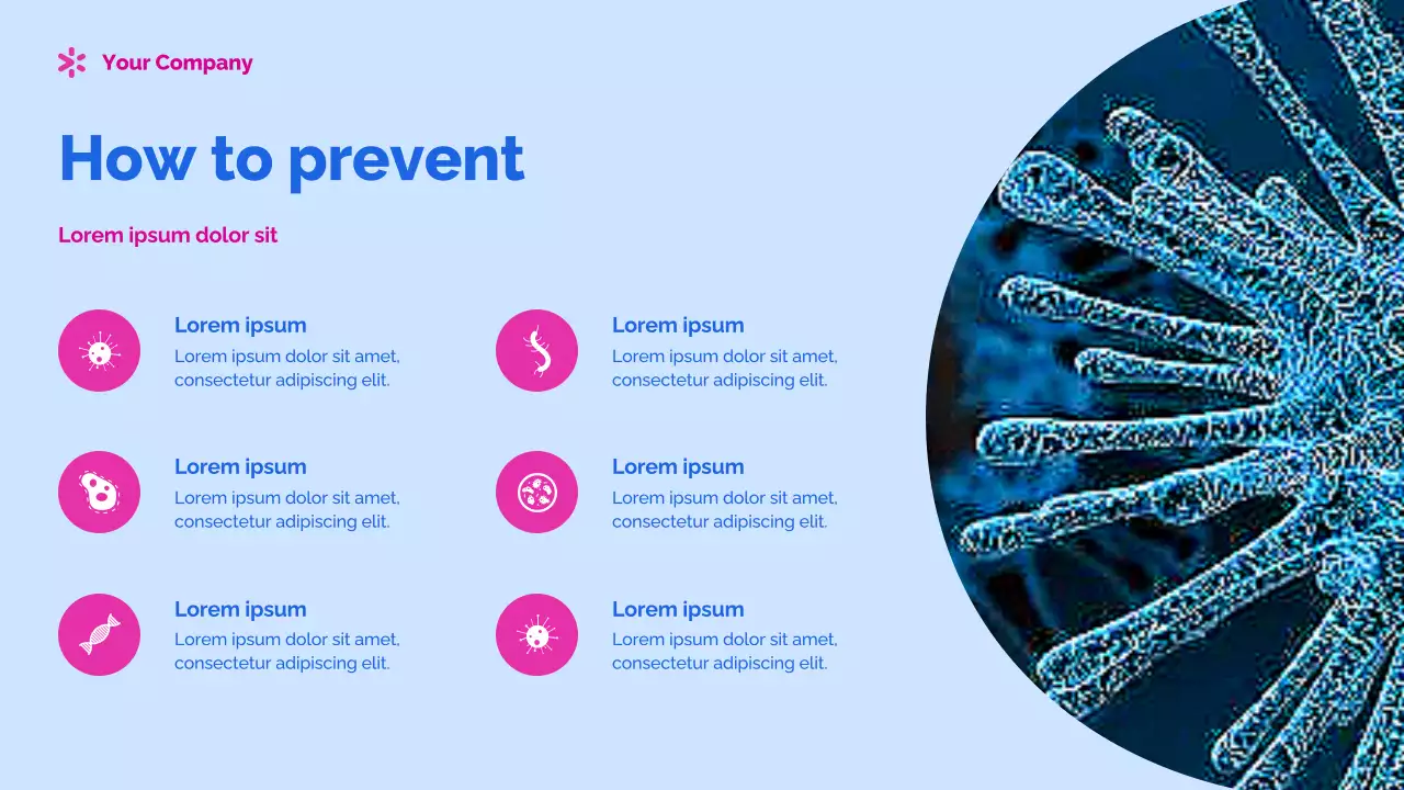 Blue Modern Health Announcement Presentation