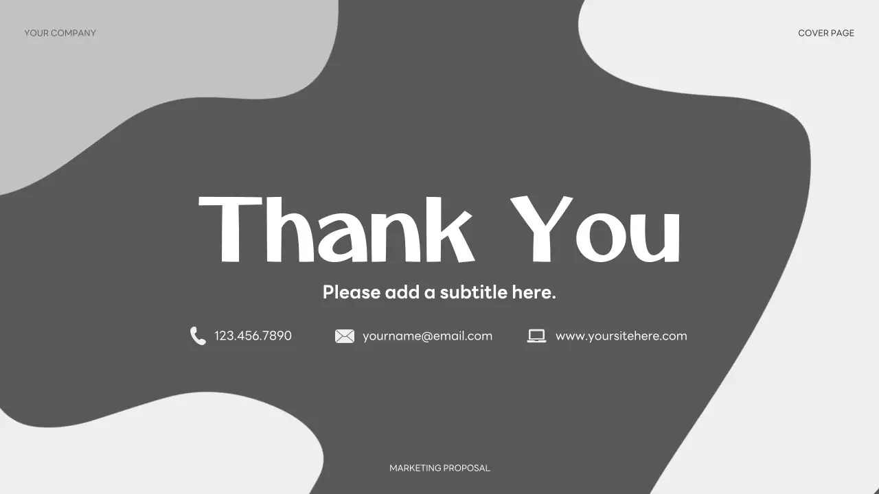 Grey Modern Marketing Presentation