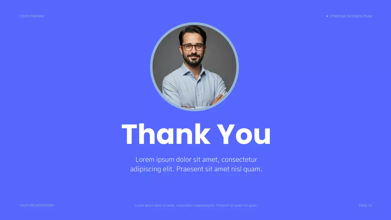 Blue Modern Business Plan Presentation