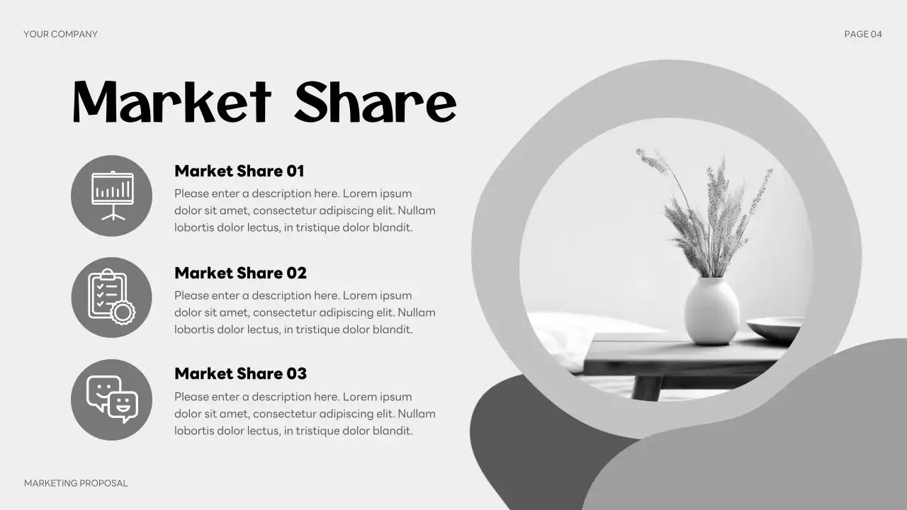 Grey Modern Marketing Presentation