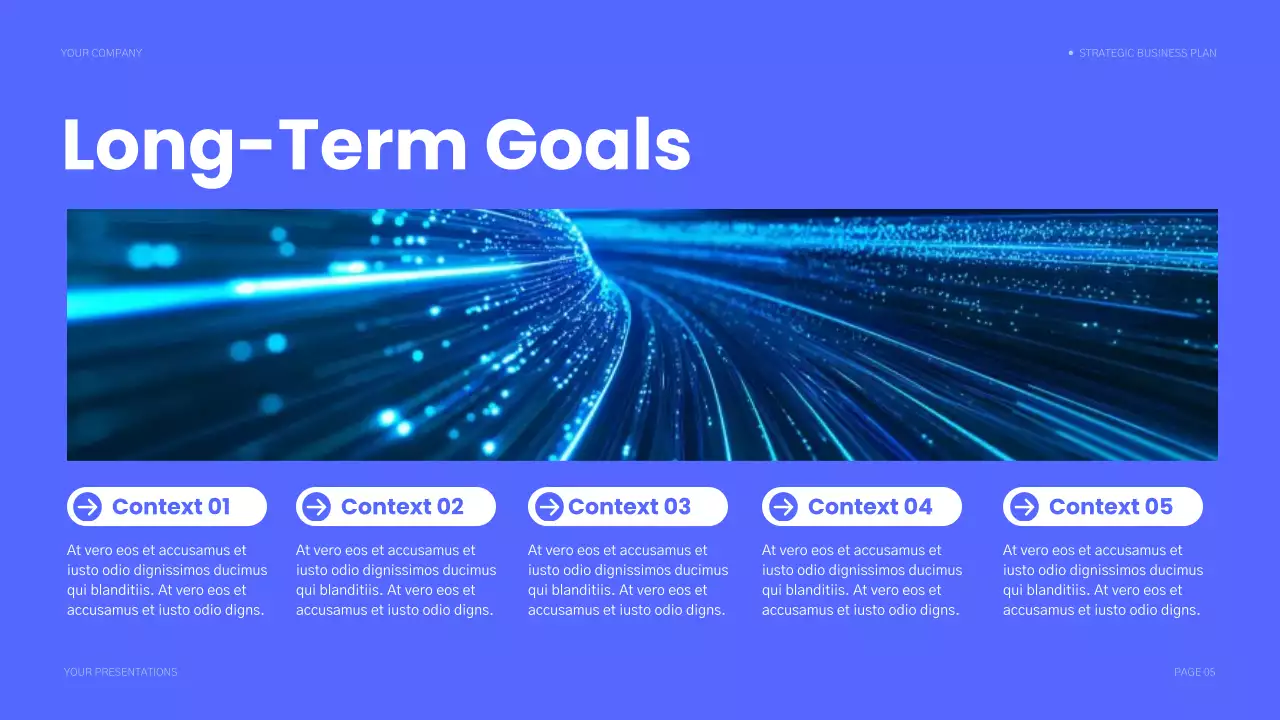 Blue Modern Business Plan Presentation