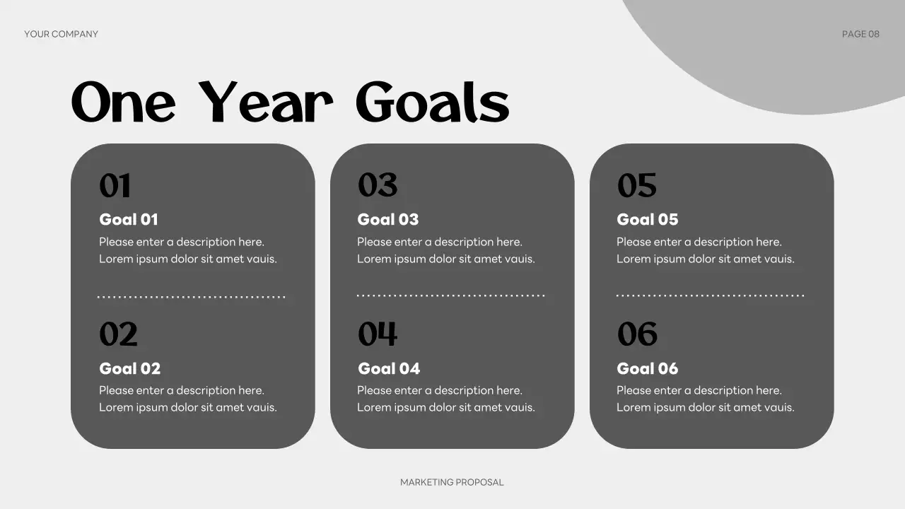 Grey Modern Marketing Presentation