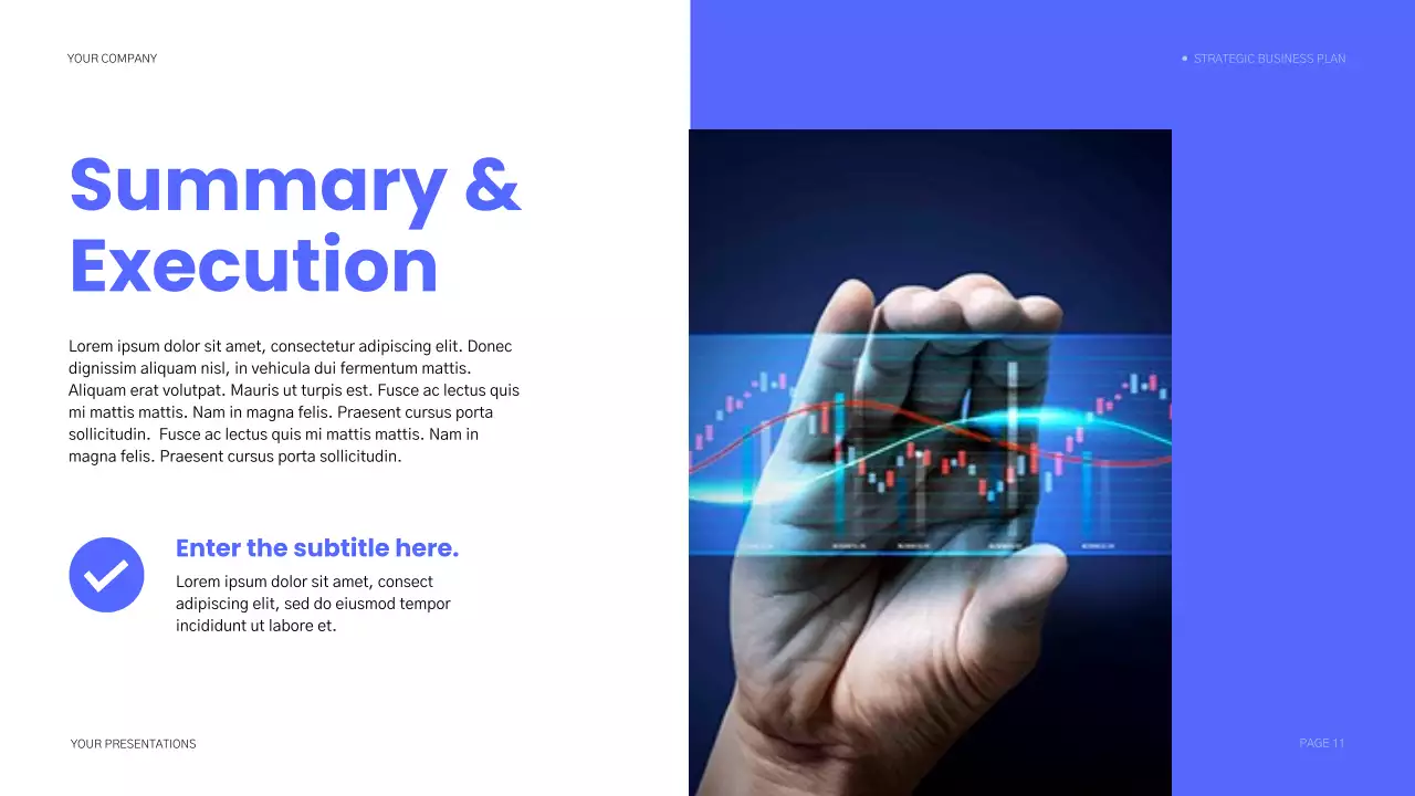 Blue Modern Business Plan Presentation