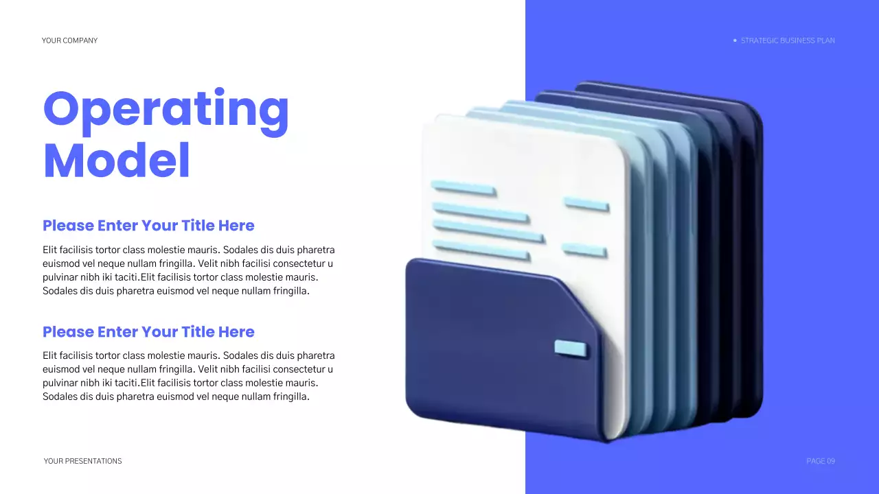 Blue Modern Business Plan Presentation