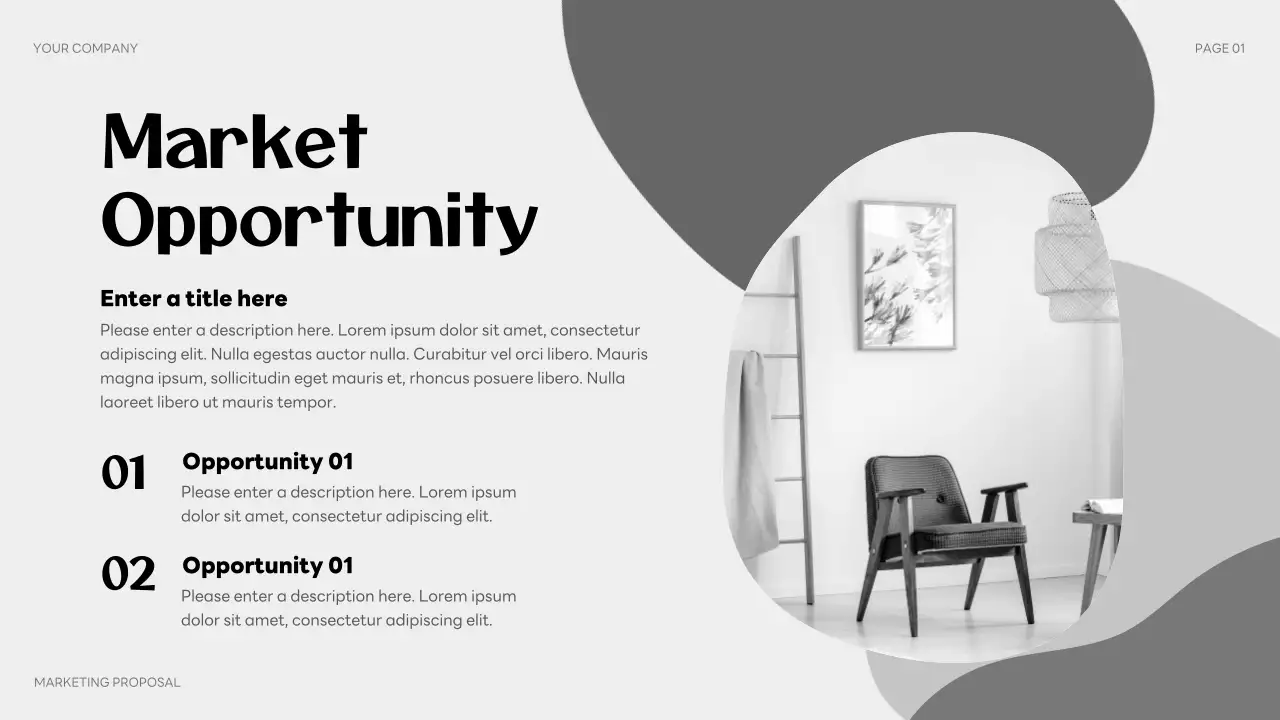 Grey Modern Marketing Presentation