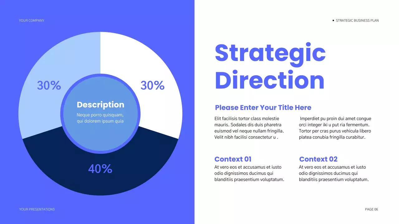 Blue Modern Business Plan Presentation