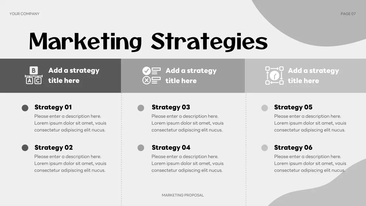 Grey Modern Marketing Presentation