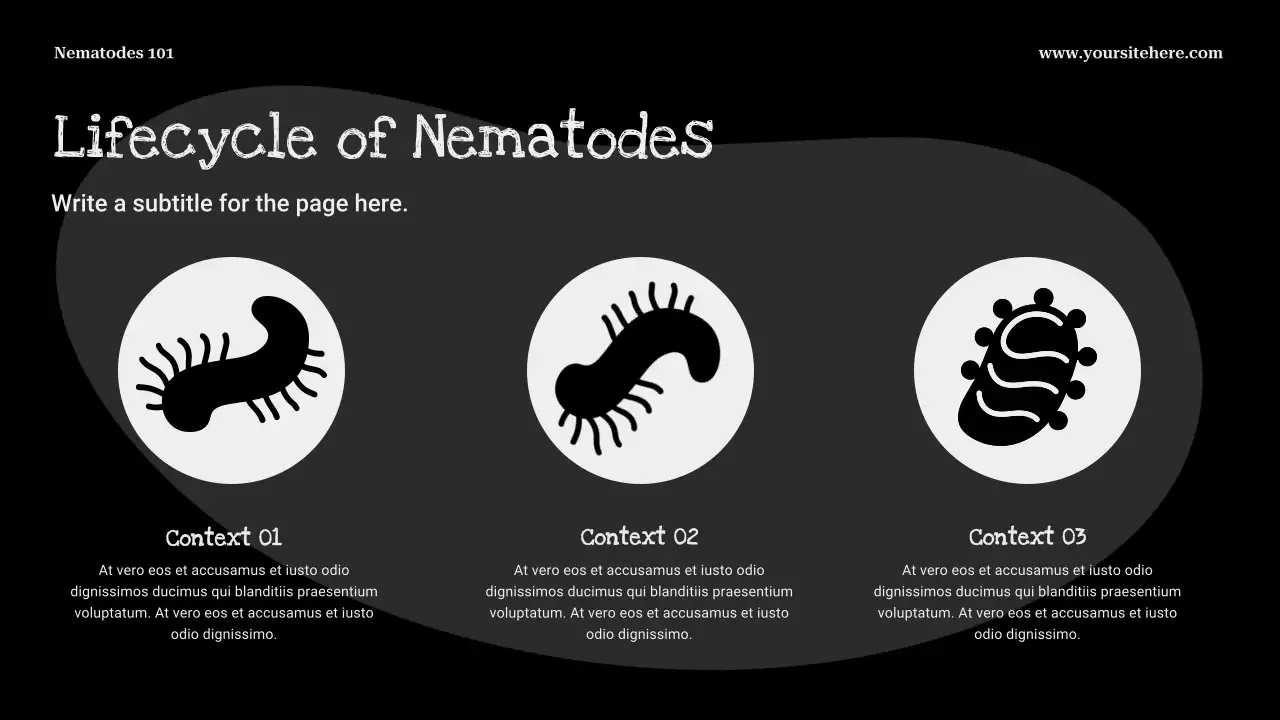 Black Minimalist Biology Presentation