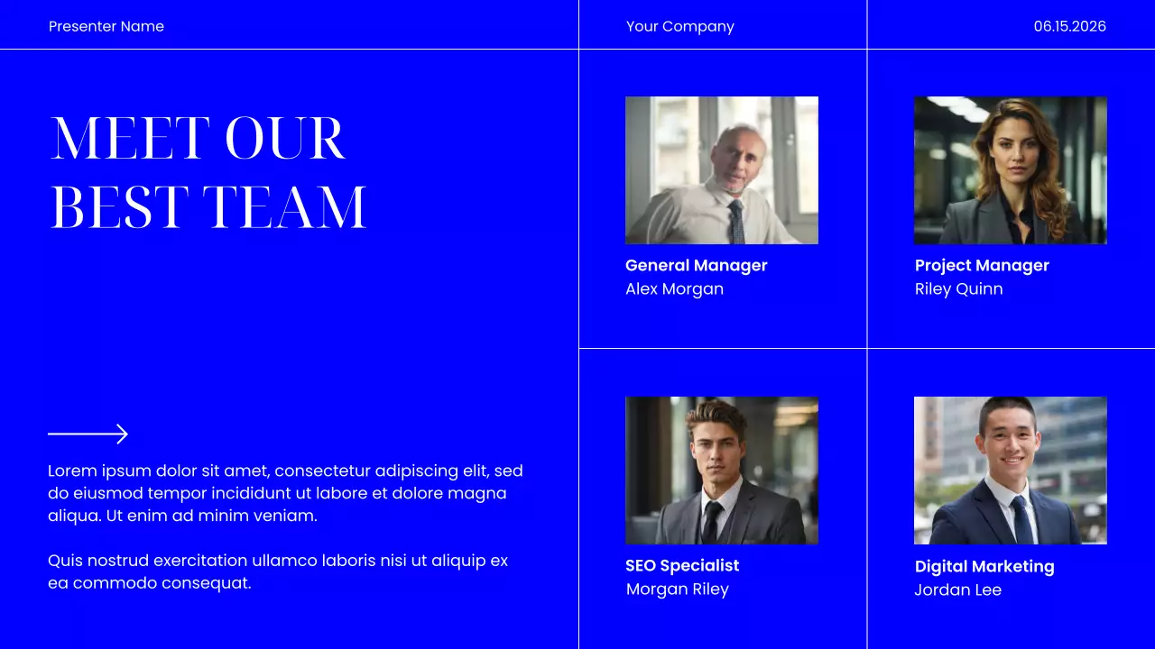 Blue Modern Marketing Presentation