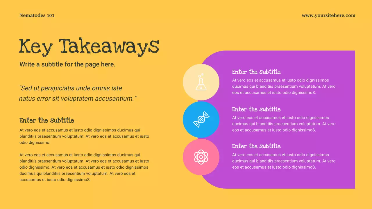 Yellow Playful Science Presentation