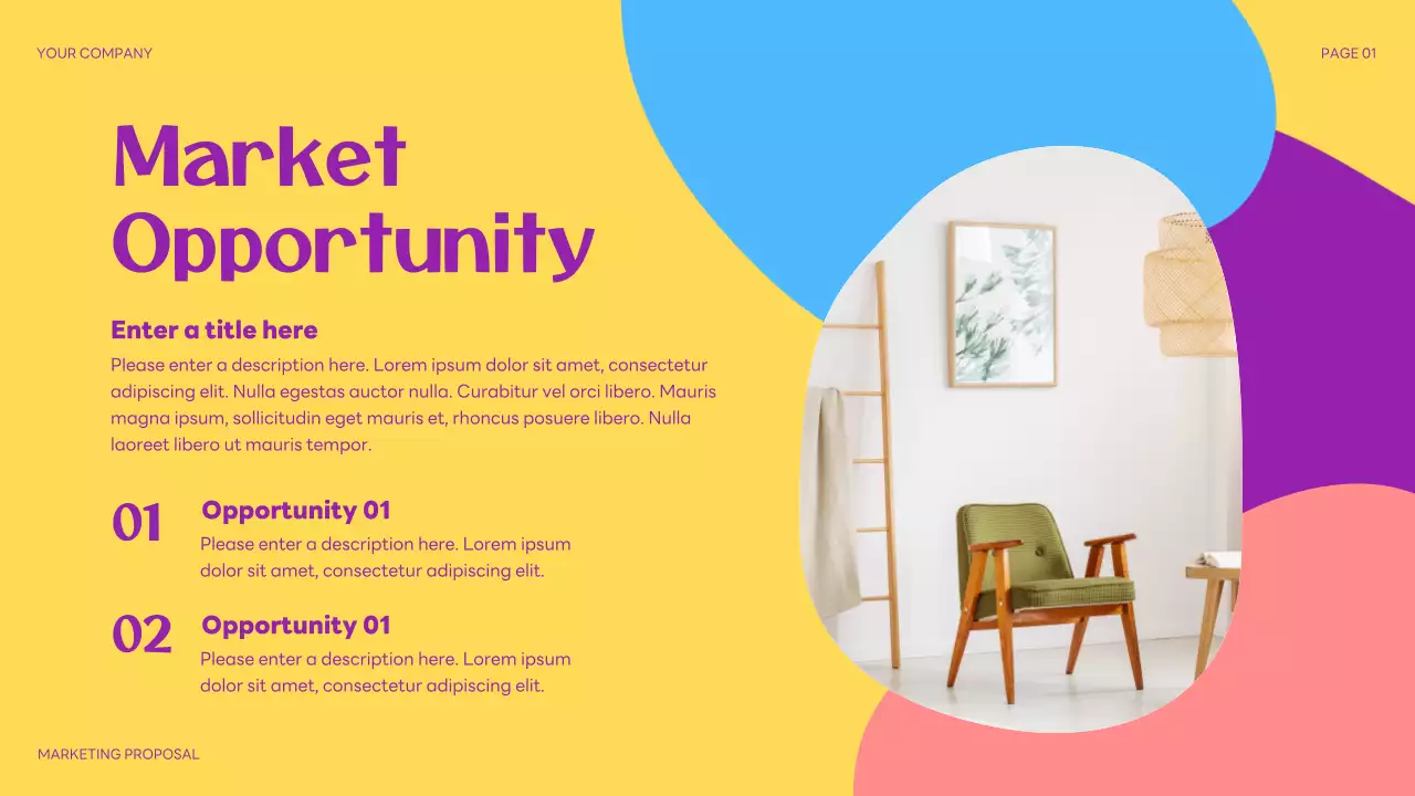 Purple Abstract Marketing Presentation