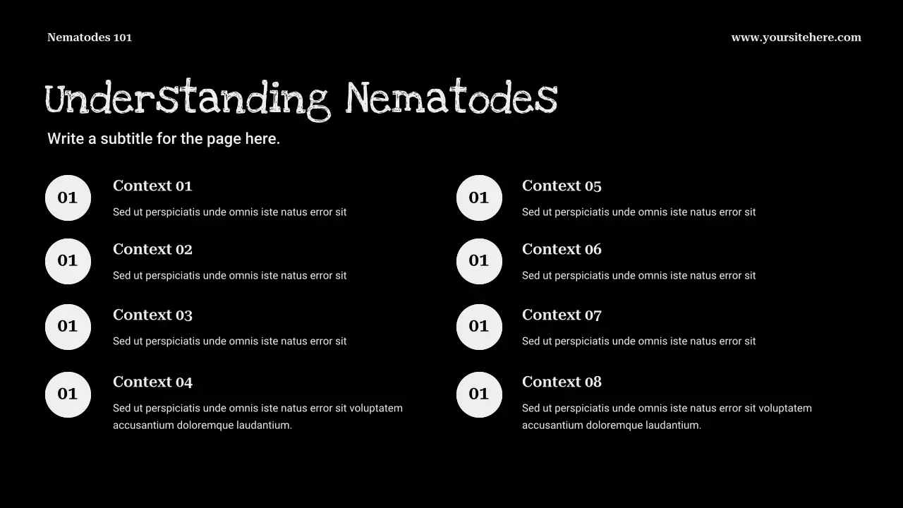 Black Minimalist Biology Presentation