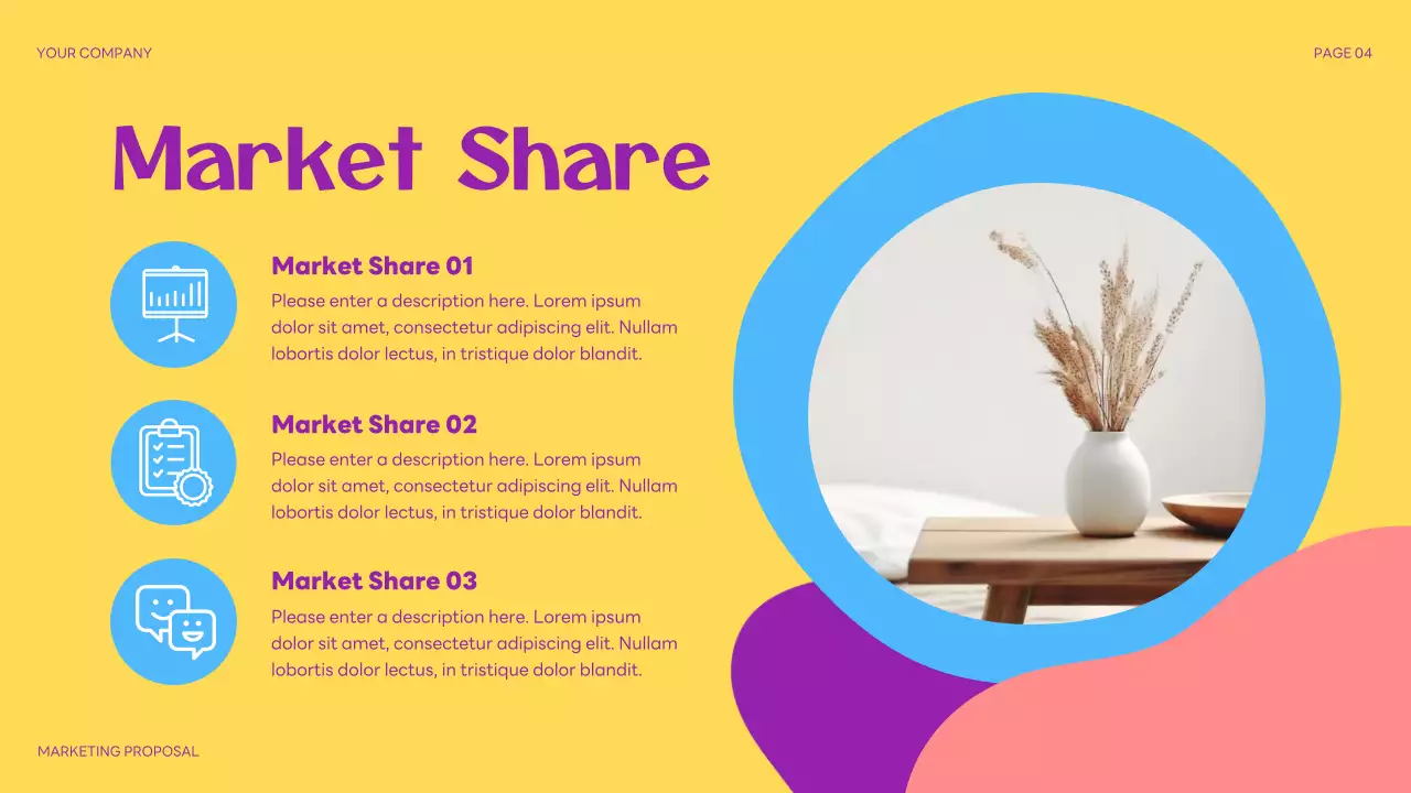 Purple Abstract Marketing Presentation