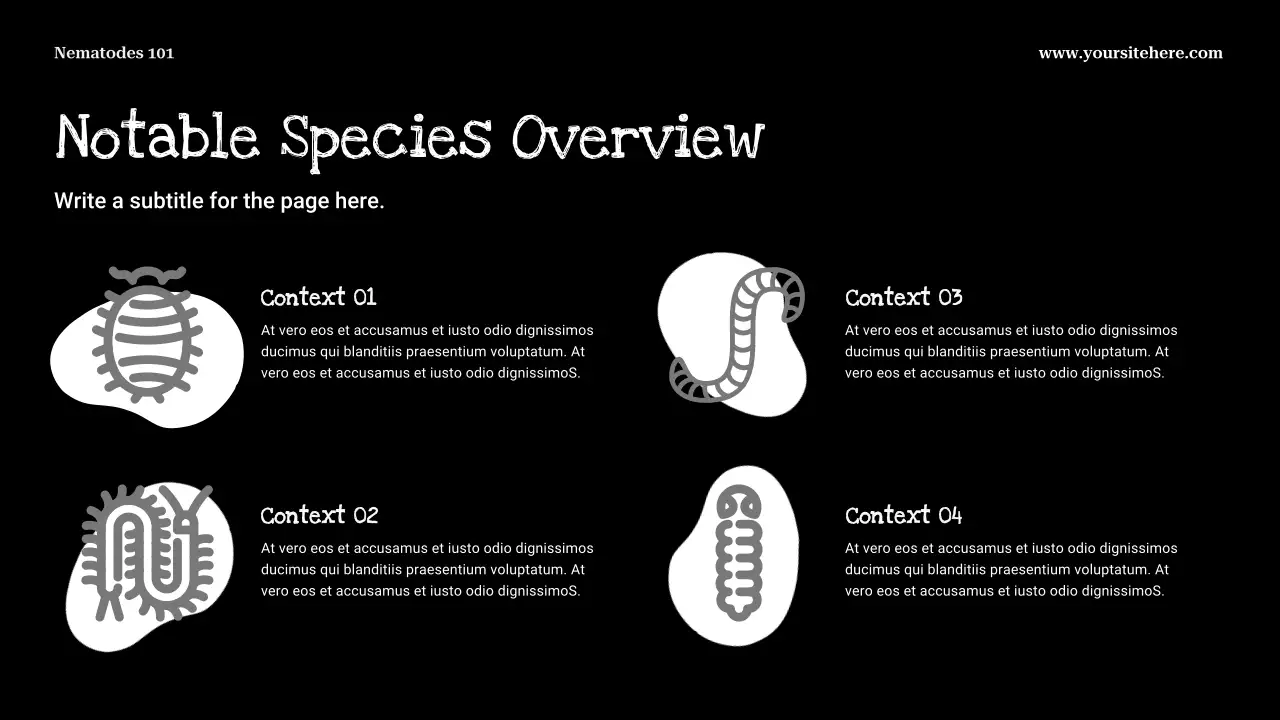 Black Minimalist Biology Presentation