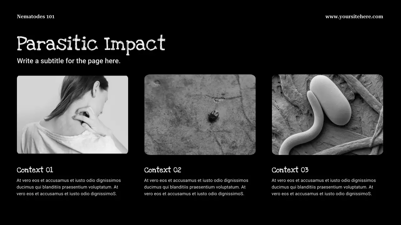 Black Minimalist Biology Presentation