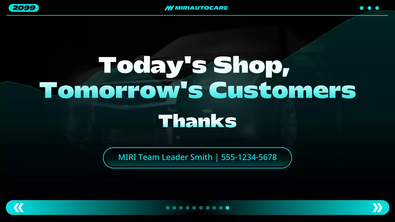 teal modern automotive report