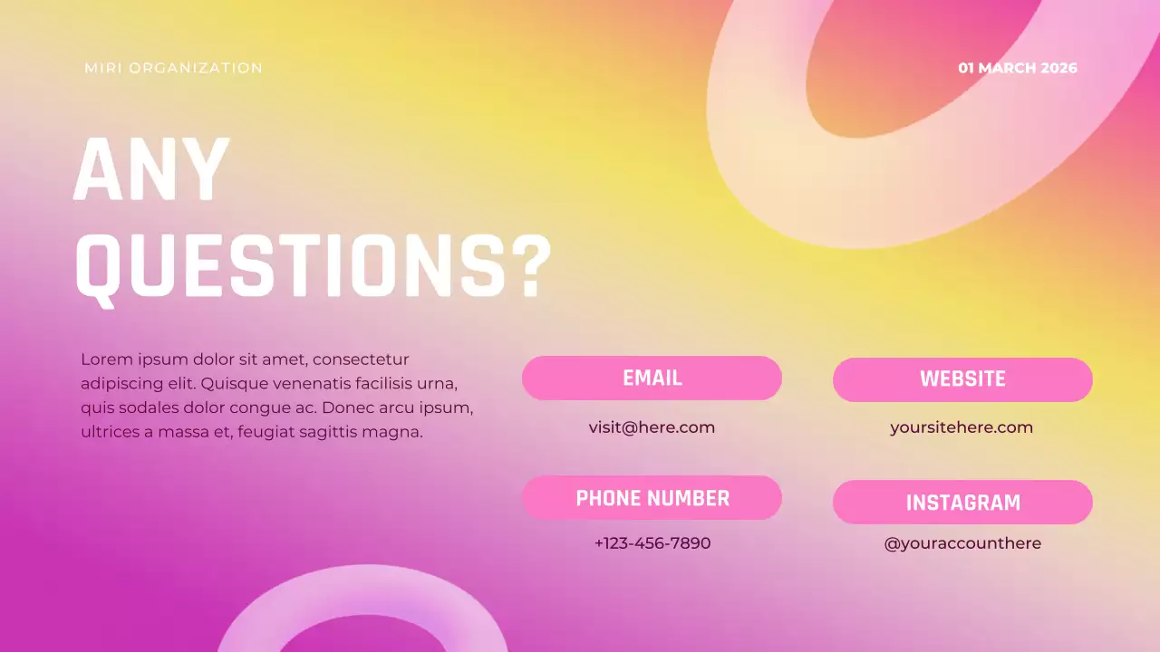 Pink Modern Stress Lecture Presentation