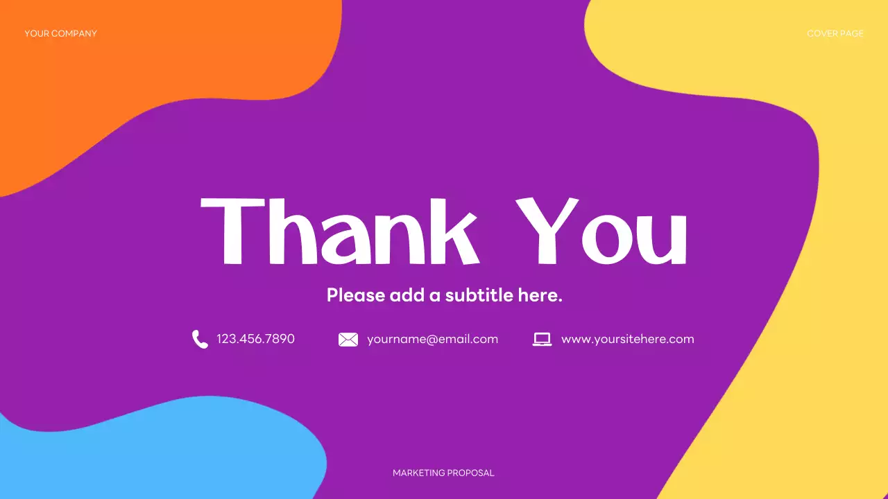 Purple Abstract Marketing Presentation