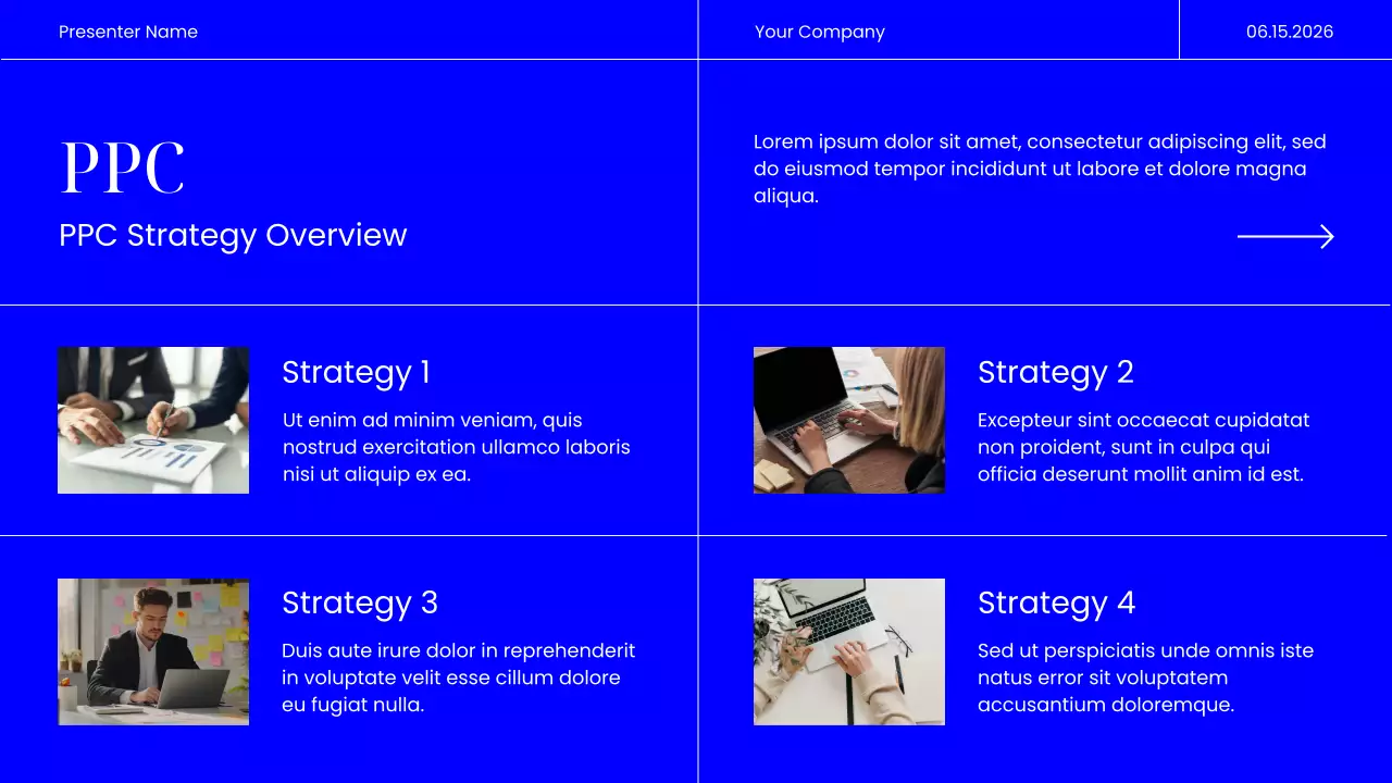 Blue Modern Marketing Presentation