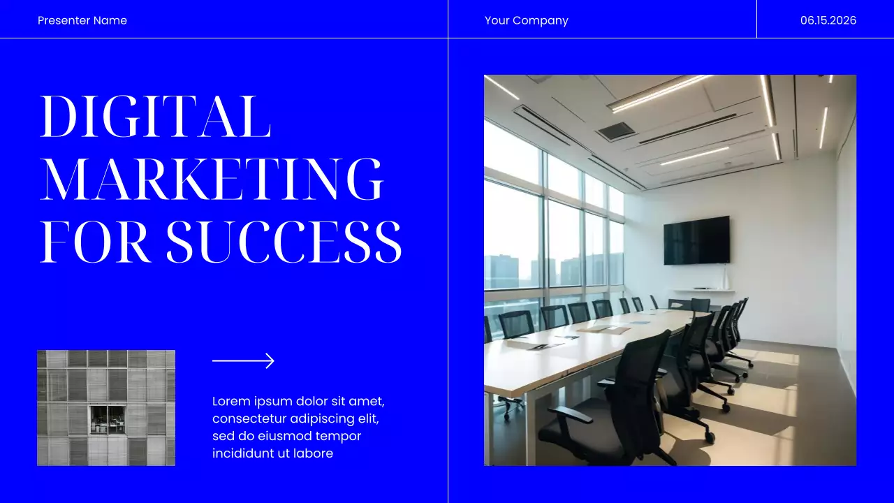 Blue Modern Marketing Presentation