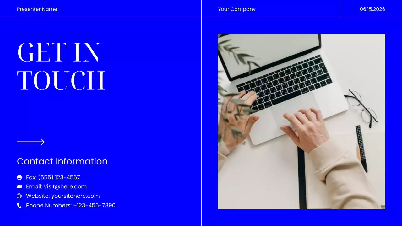 Blue Modern Marketing Presentation