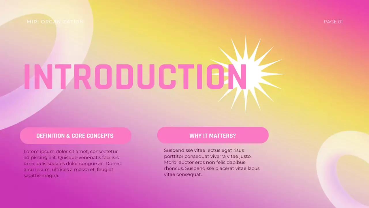 Pink Modern Stress Lecture Presentation