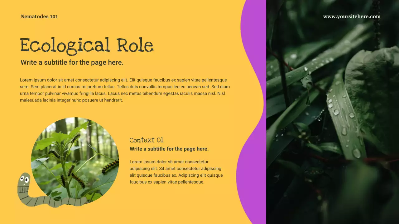 Yellow Playful Science Presentation