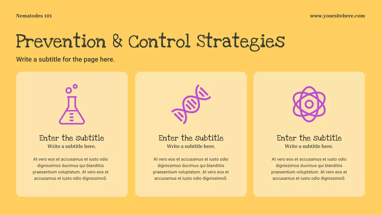 Yellow Playful Science Presentation