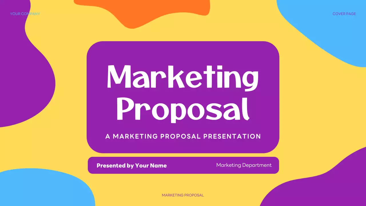 Purple Abstract Marketing Presentation