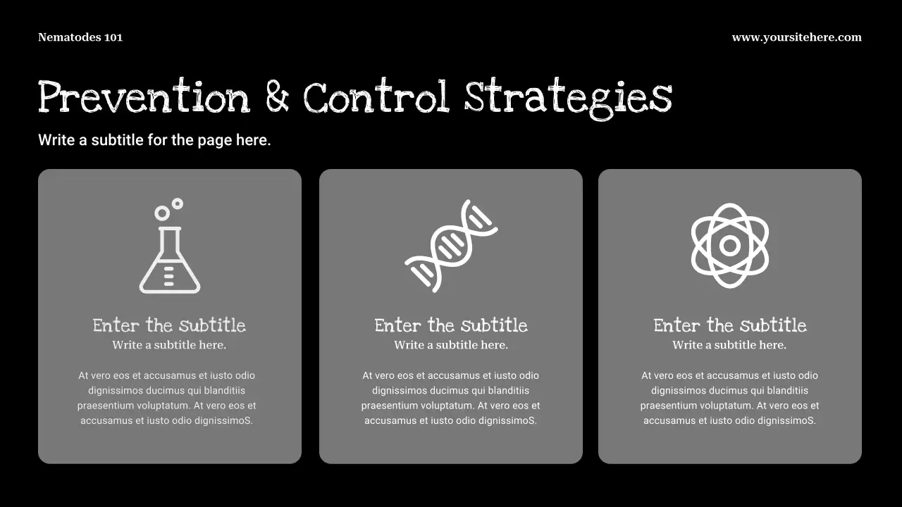 Black Minimalist Biology Presentation