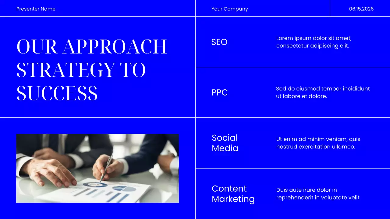 Blue Modern Marketing Presentation