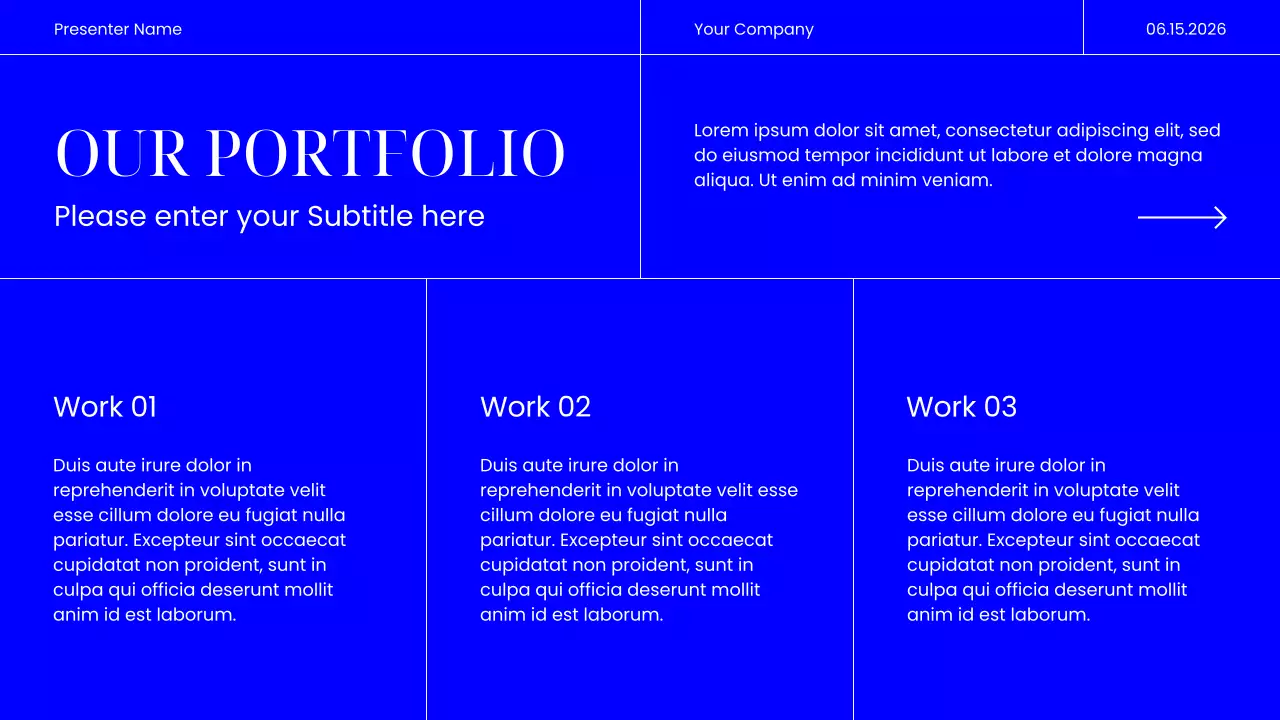 Blue Modern Marketing Presentation