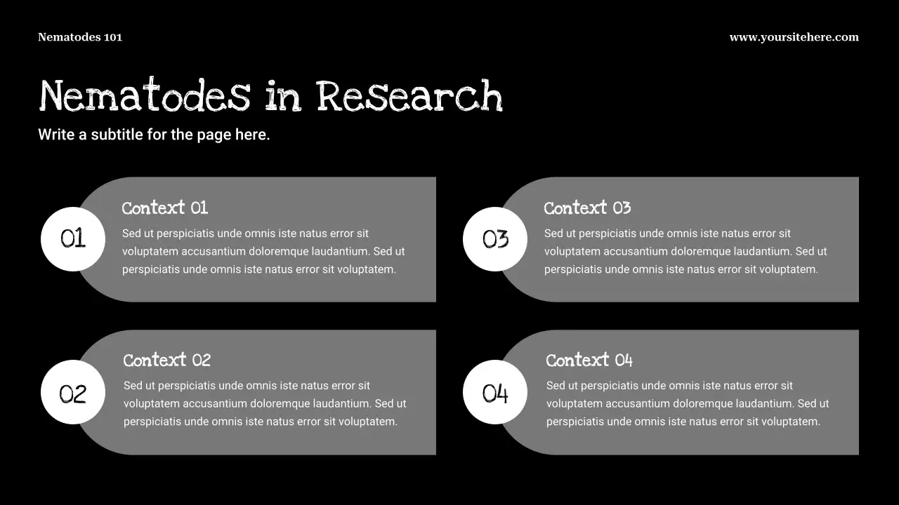 Black Minimalist Biology Presentation