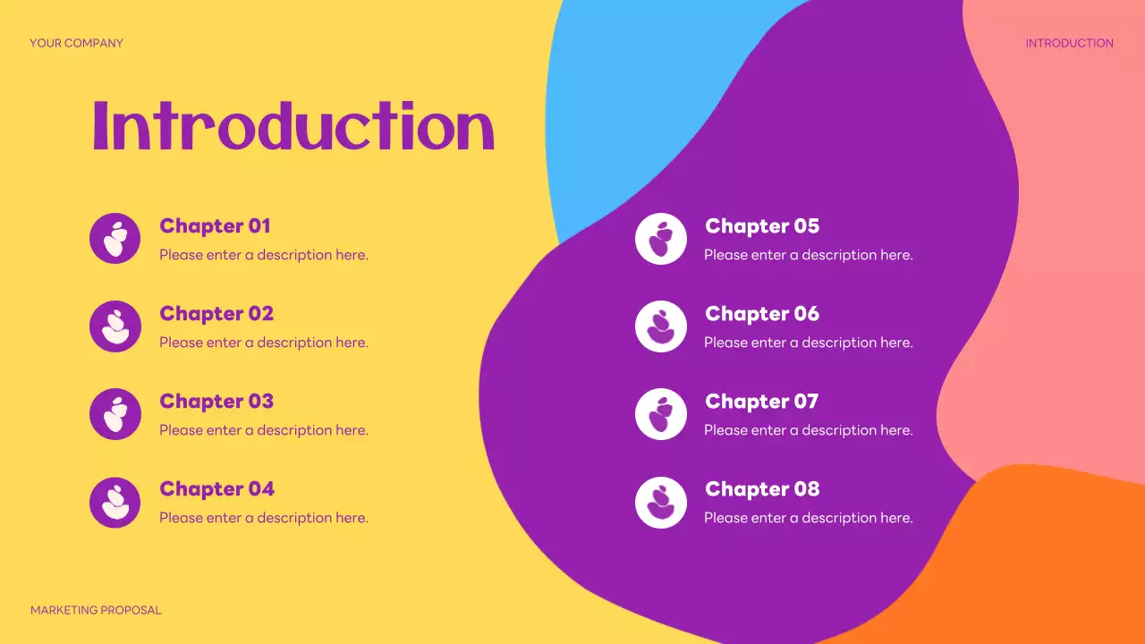 Purple Abstract Marketing Presentation