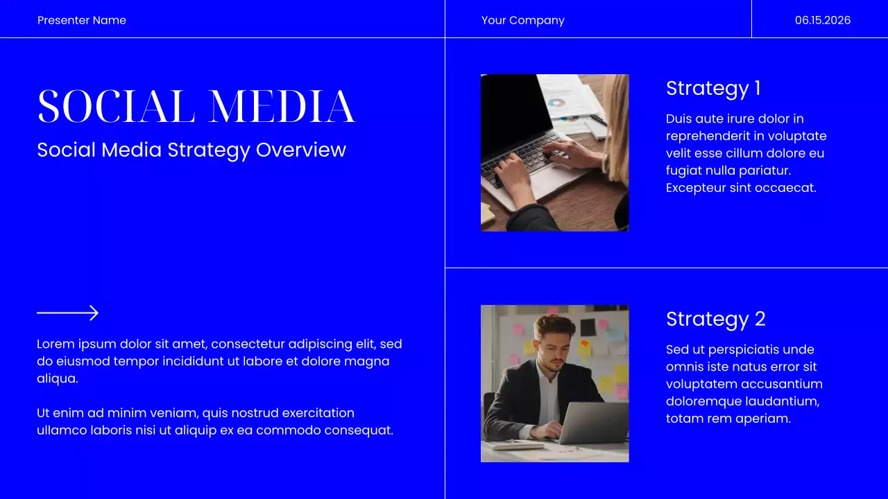 Blue Modern Marketing Presentation