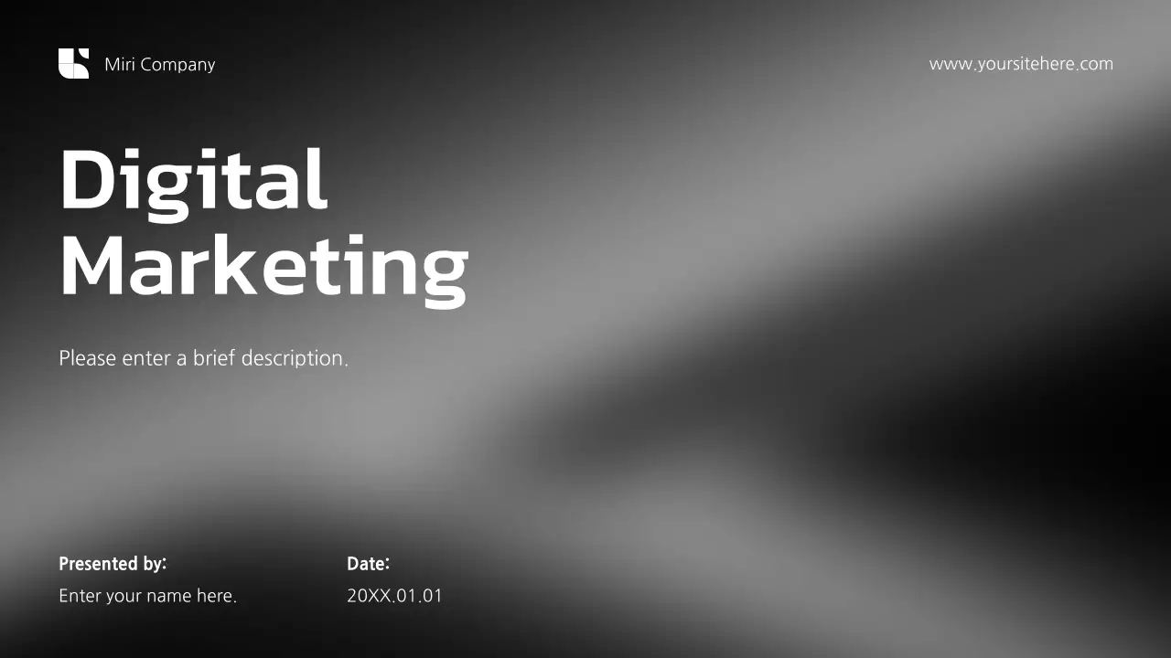 Grey Modern Marketing Presentation