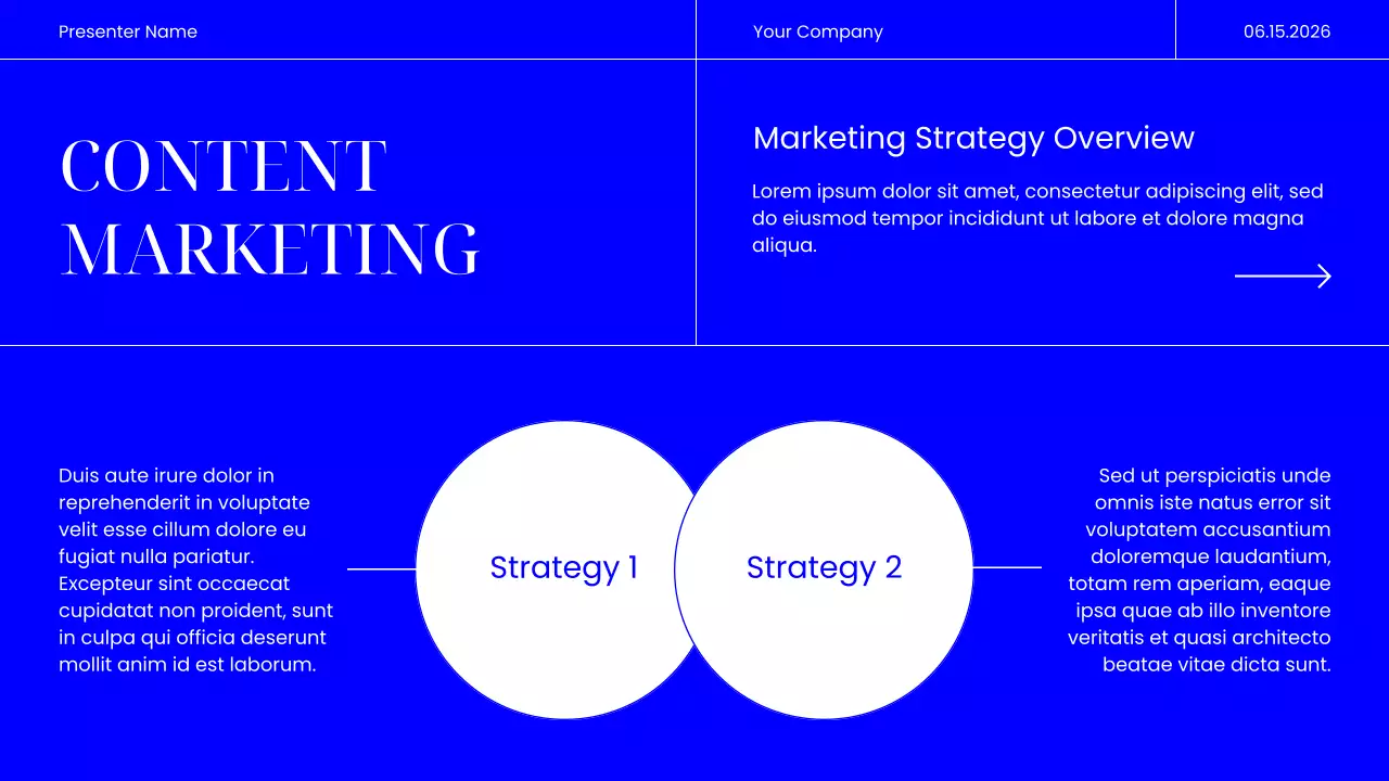 Blue Modern Marketing Presentation