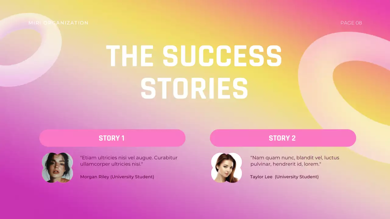 Pink Modern Stress Lecture Presentation